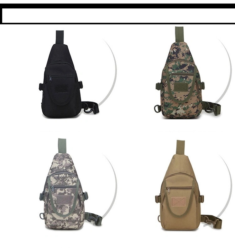 Camouflage Chest Bag Men′ S Single Shoulder Messenger Bag Men′ S Nylon Oxford Cloth Door Outsourcing Student Small Span Backpack
