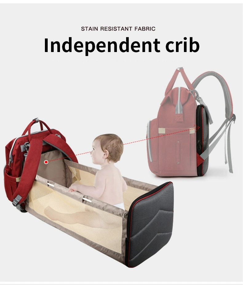 Fashion Portable Mommy Bag Multifunctional Large-Capacity Mother-Baby Bag Wet-Dry Separation Diaper Bag