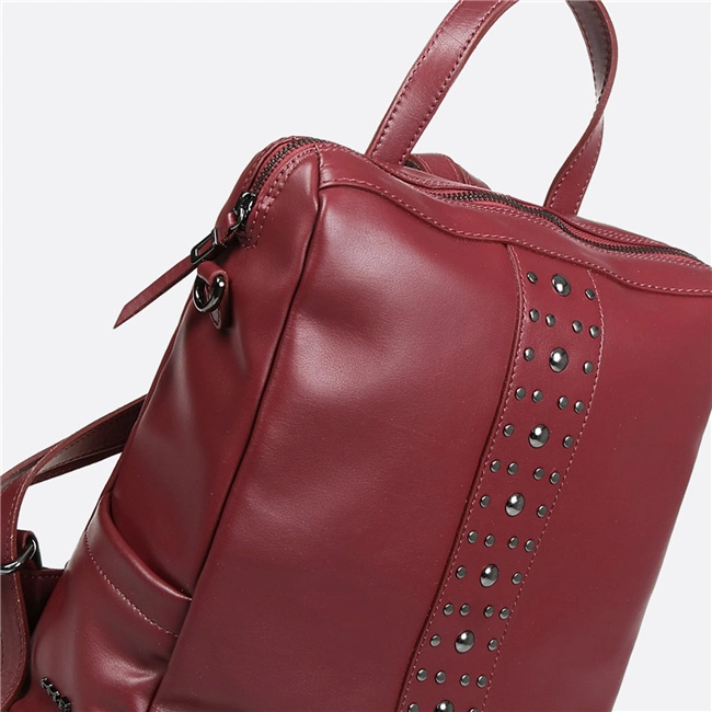 Guangzhou Factory Leisure PU Leather Ladies Backpack Travel Fashion Backpack