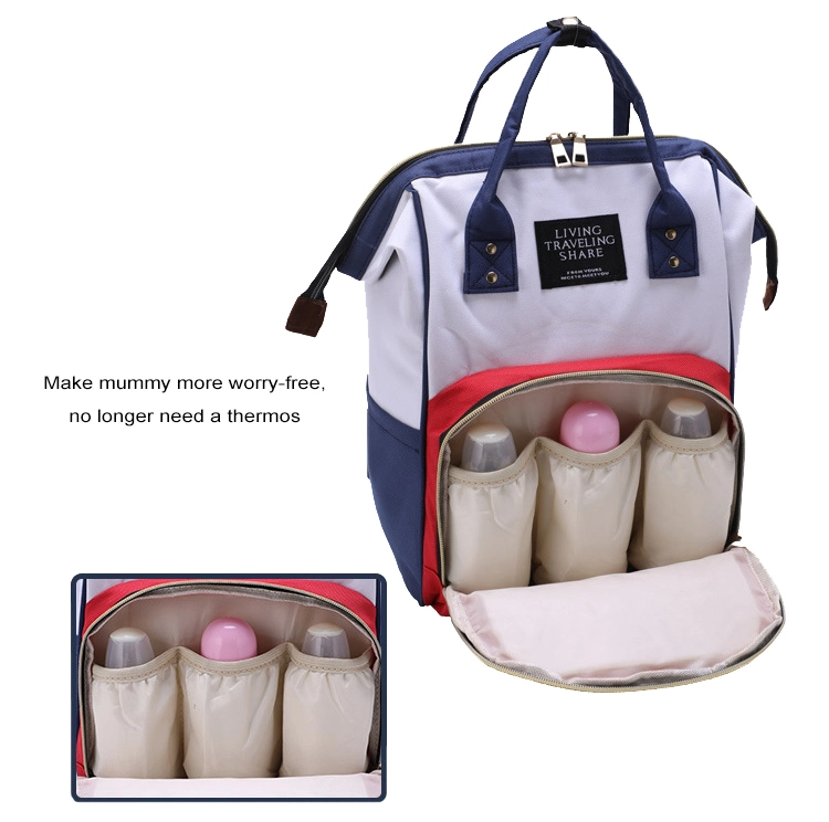Xiamen Manufacturer Mommy Private Label Stylish Fashion Nappy Mummy Baby Bag Multifunctional Wholesale Diaper Bags for Mother