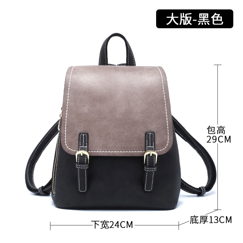 Guangzhou Genuine Leather Shoulder Bags Designer Retro Ladies Handbags Women Backpack