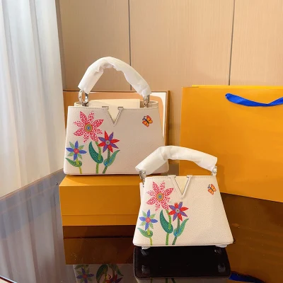 Borsa a tracolla di marca di lusso borsa a tracolla floreale in vera pelle da donna stilista repliche borsa a tracolla da donna all'ingrosso